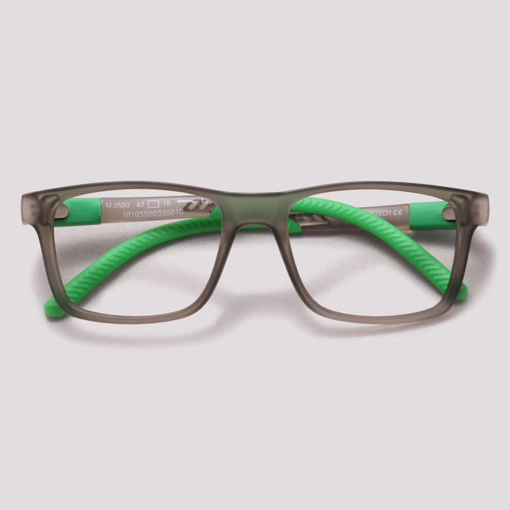 HB Polytech 0550 Teen M Onyx D. Green - Grau - 47 mm