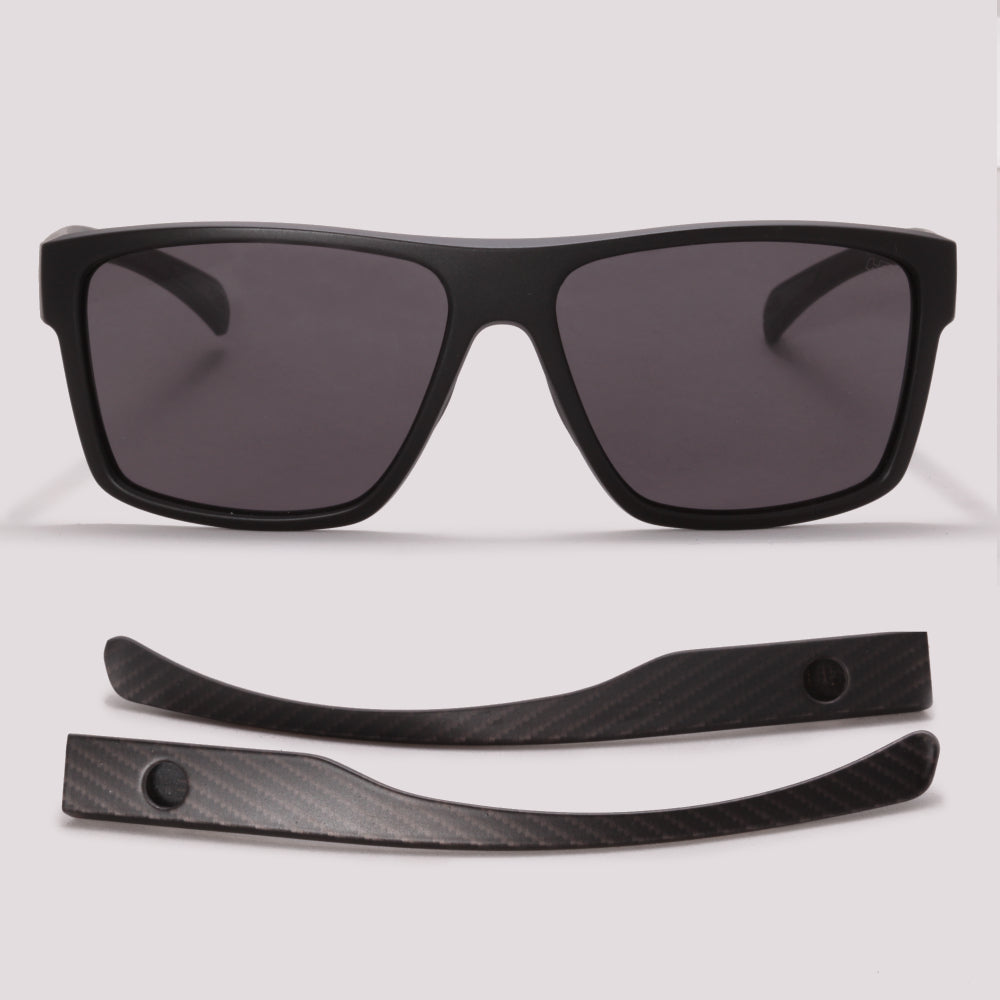 HB Troca Haste Happy M Black + H M Carbo Fiber Gray - Sol - 58 mm