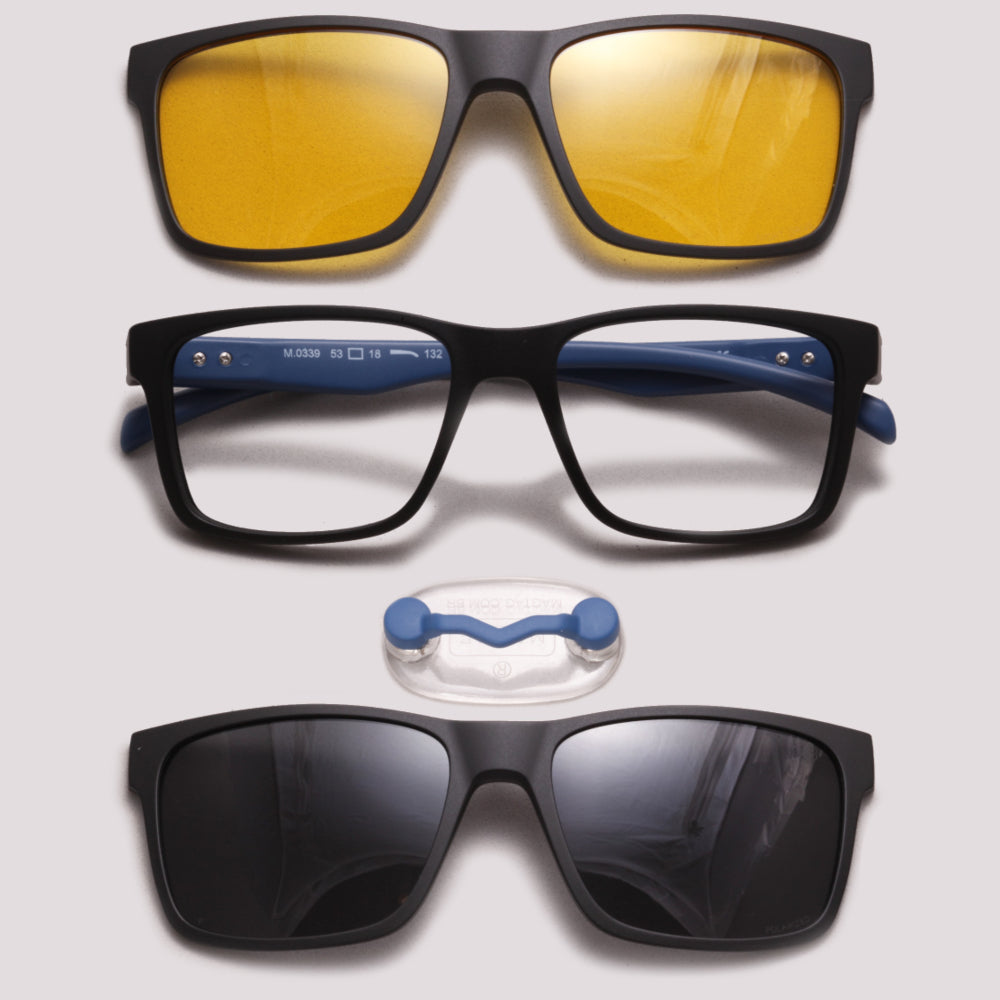 HB Switch Clip on 0339 Magtag Preto Fosco e Cinza + Night Drive - Grau - 53 mm