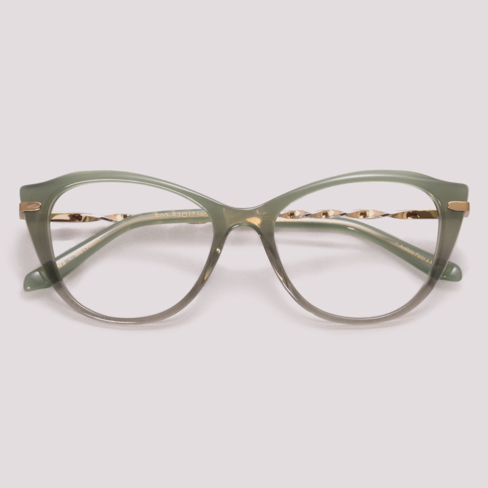 Anima Sou Criativa E02 Verde Brilho - Grau - 53 mm