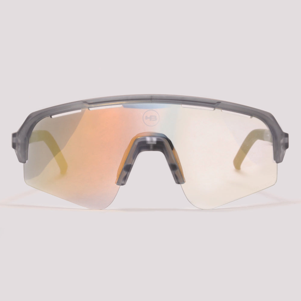 HB Edge S Cinza Fosco Fotossensível Dourado Espelhado (photo) - Sol - 169 mm