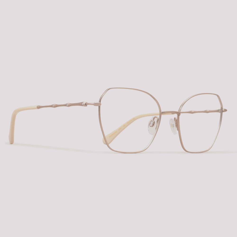 Ana Hickmann Cris 1 04C Dourado Fosco - Grau - 55 mm