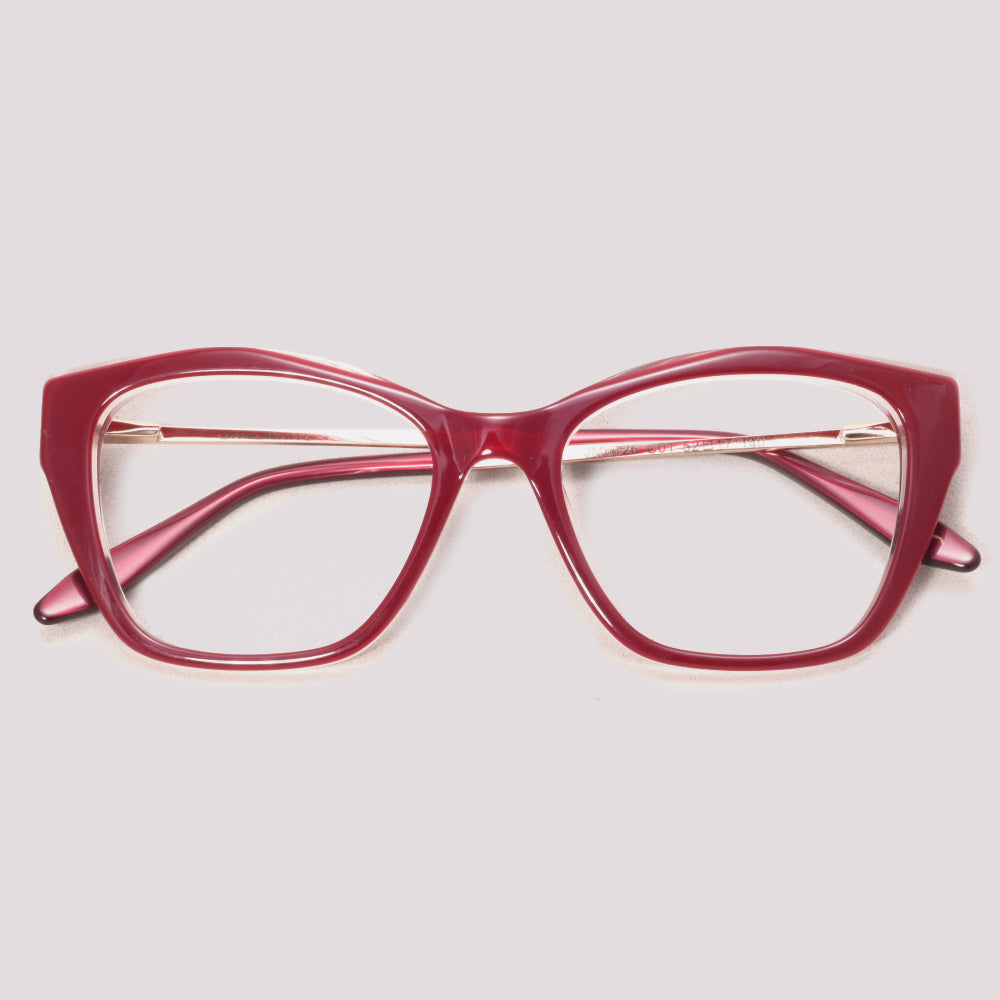 Jean Marcell JM6126 C01 Vermelho e Transparente - Grau - 50 mm