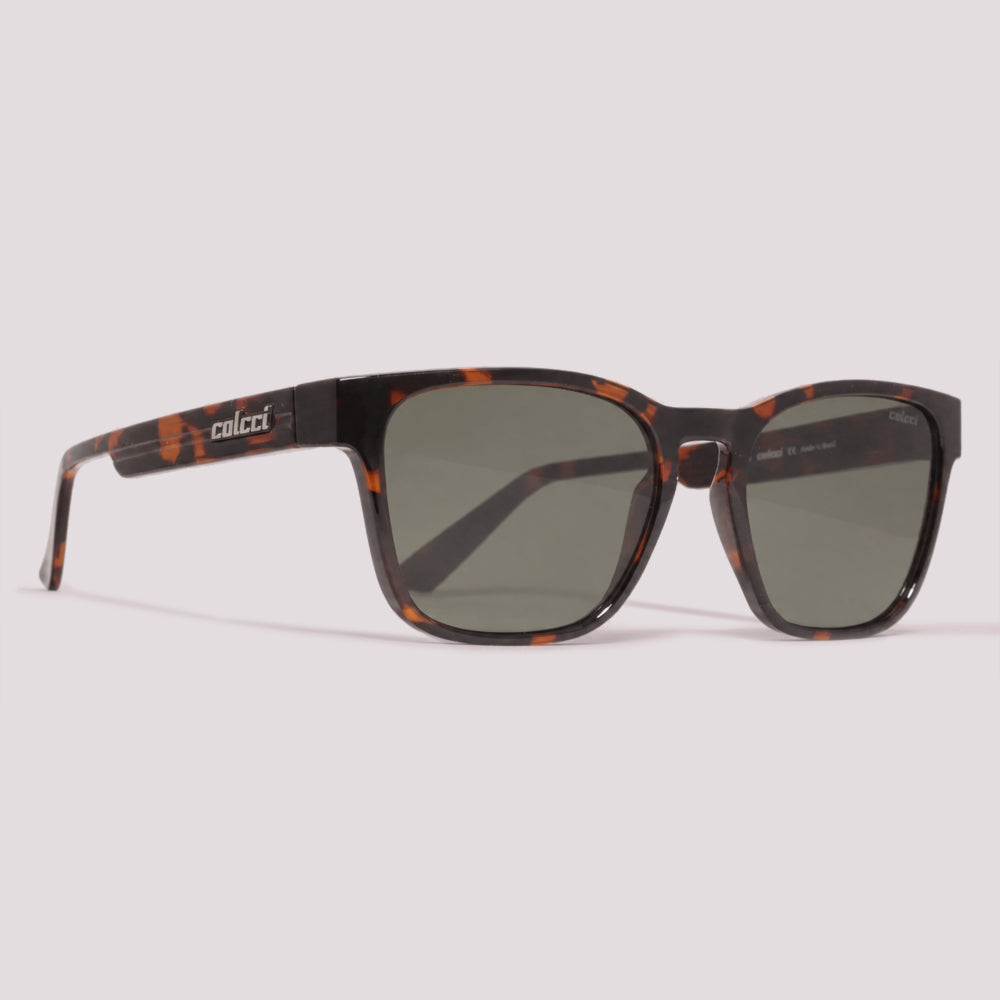 Colcci Pietro Marrom Mesclado Brilho Verde G15 - Sol - 54 mm
