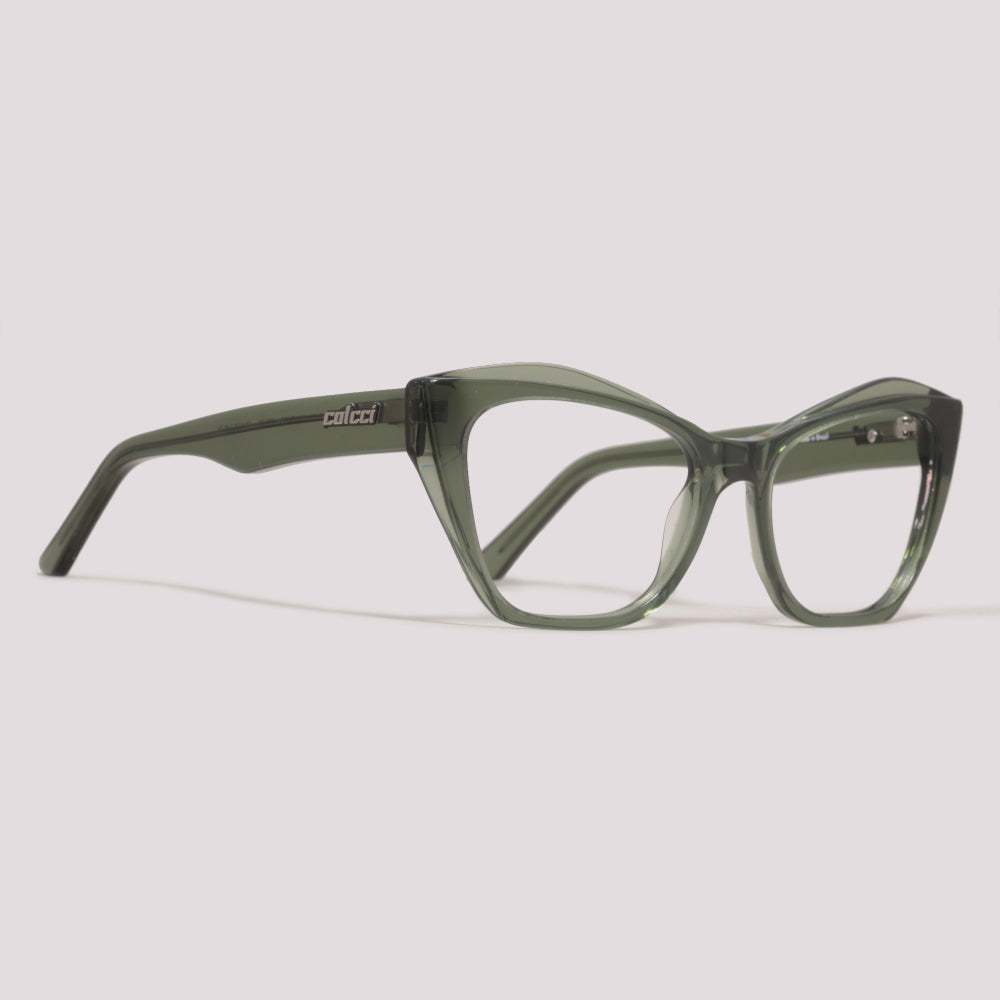 Colcci Luiza Y Verde Oliva Translúcido - Grau - 52 mm