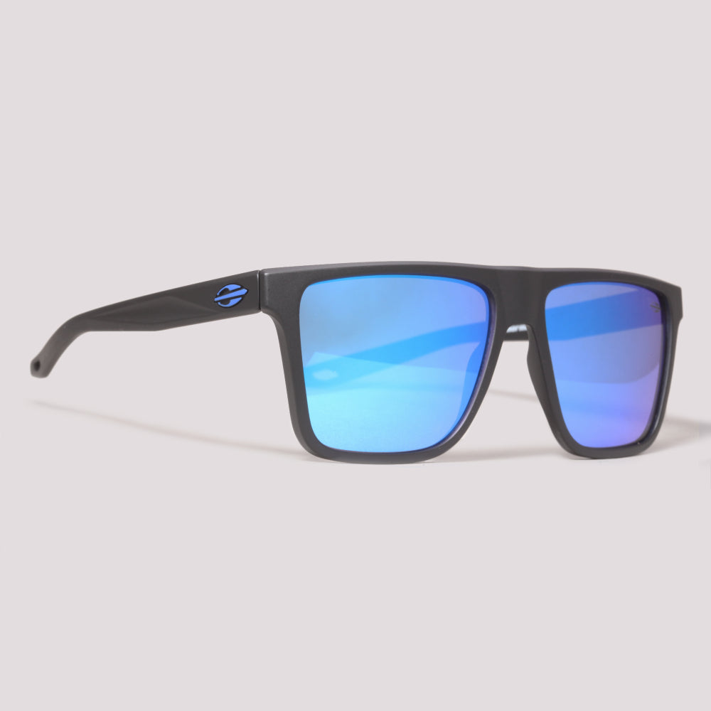 Mormaii Melbourne Preto e Azul Fosco Azul Espelhado - Sol -