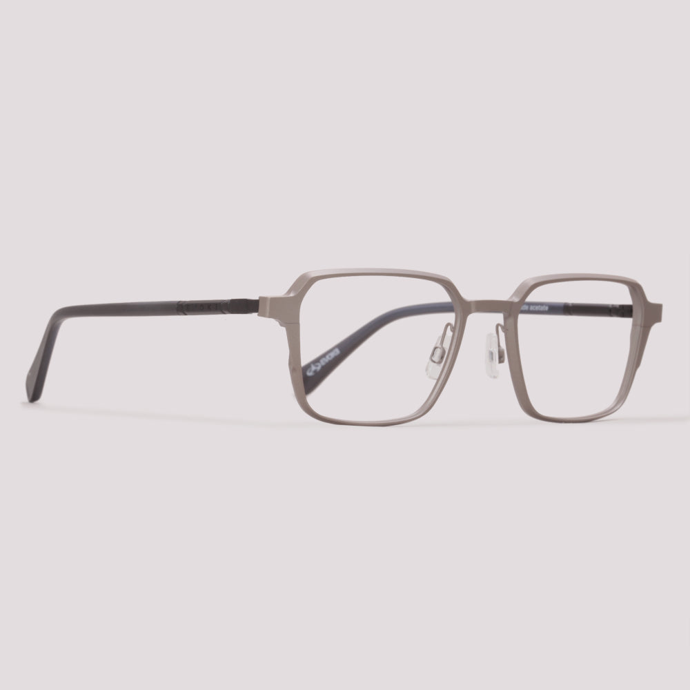 Evoke Clip on Club 02BN Cinza Fosco e Preto Translucido Preto - Grau - 52 mm