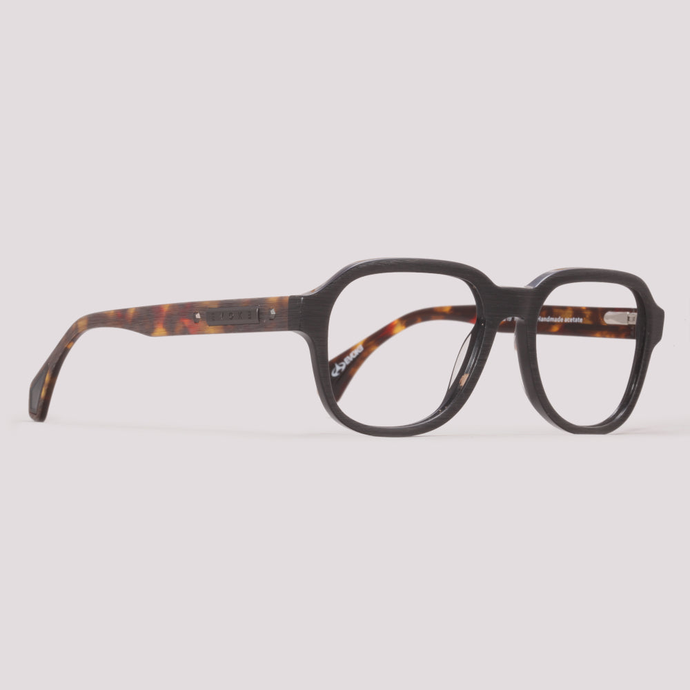 Evoke EVK RX86 A02 Preto Fosco e Marrom Mesclado - Grau - 53 mm