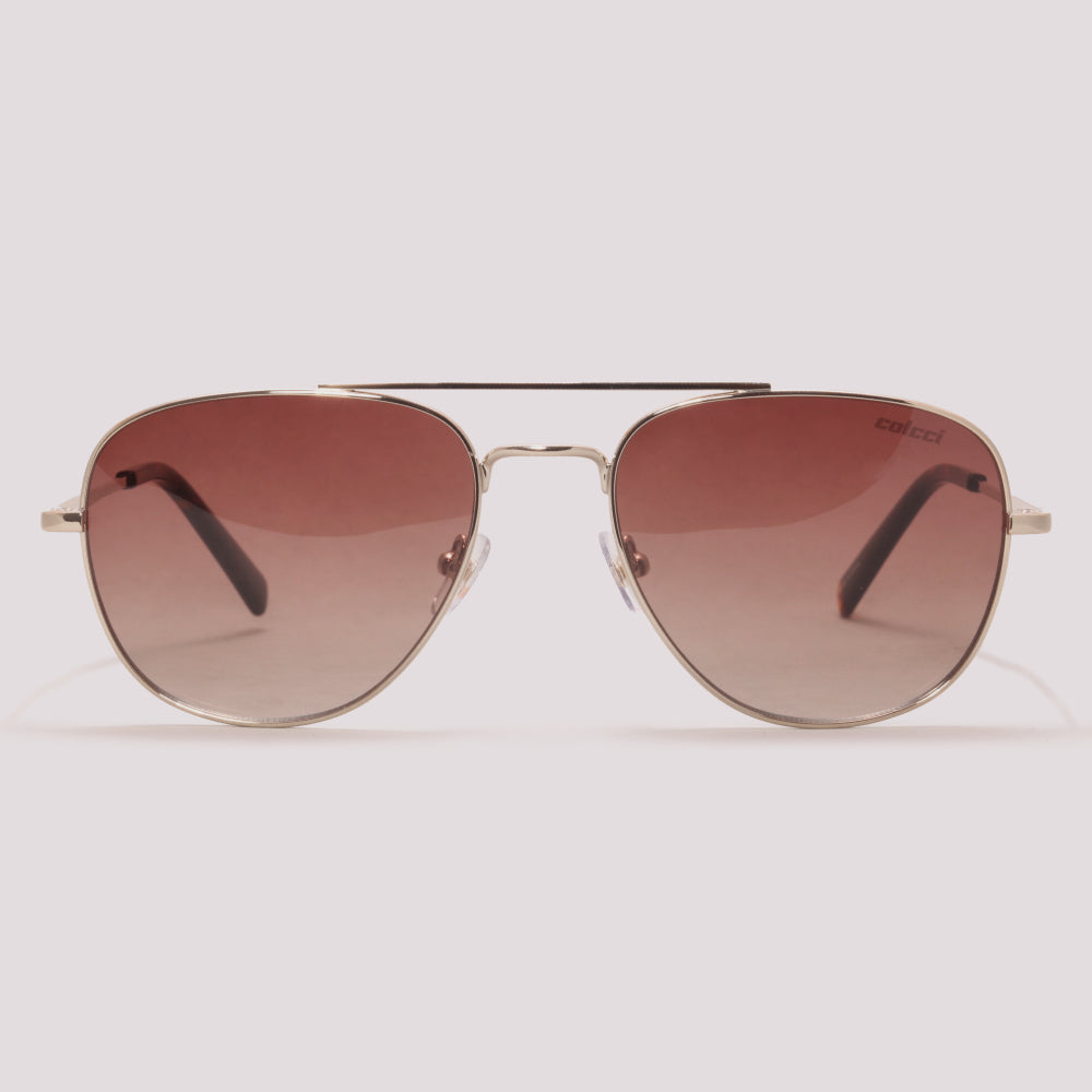 Colcci C0307 Dourado Brilho e Marrom Mesclado Marrom Degradê - Sol - 55 mm