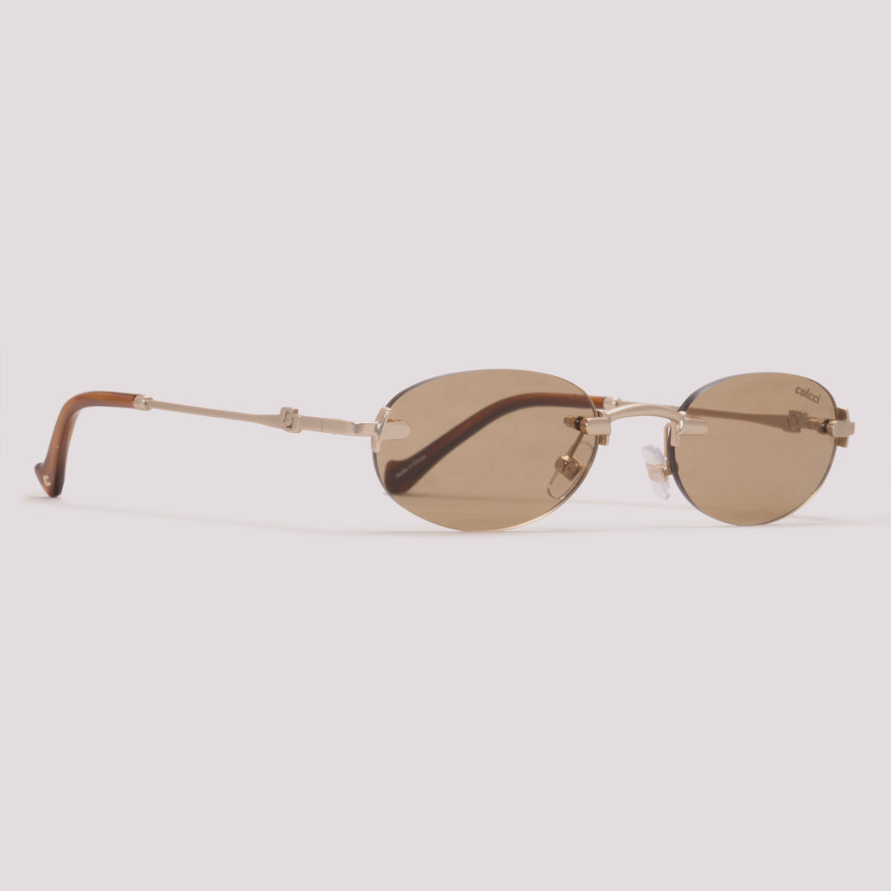 Colcci C0309 Dourado Fosco Marrom - Sol - 56 mm