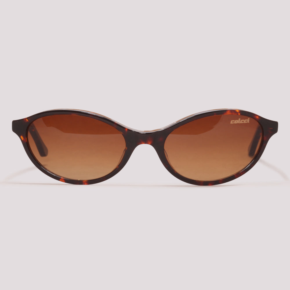 Colcci Charlotte Sun Marrom Mesclado Brilho Marrom Degradê - Sol - 53 mm