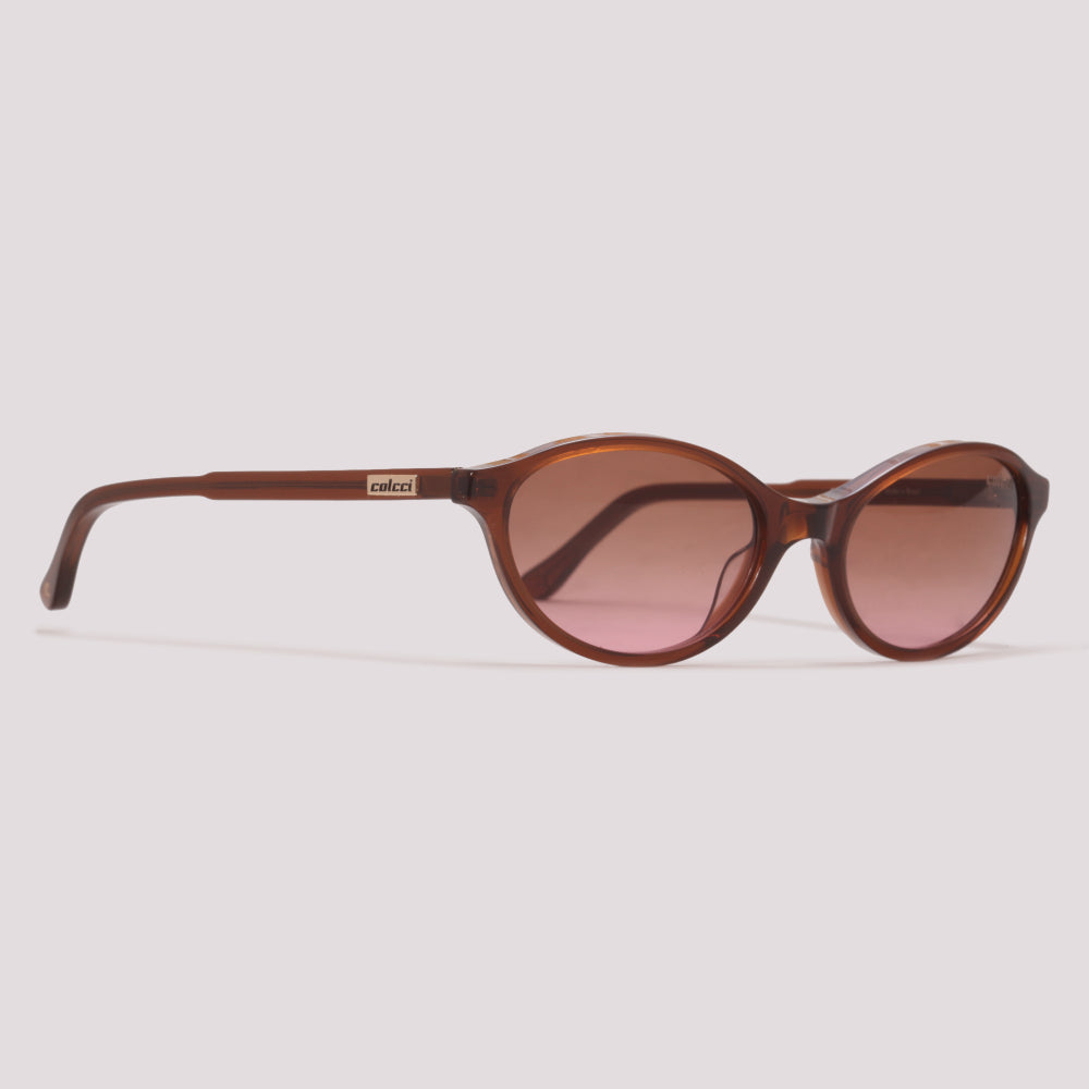 Colcci Charlotte Sun Marrom Translúcido Marrom Degradê - Sol - 53 mm