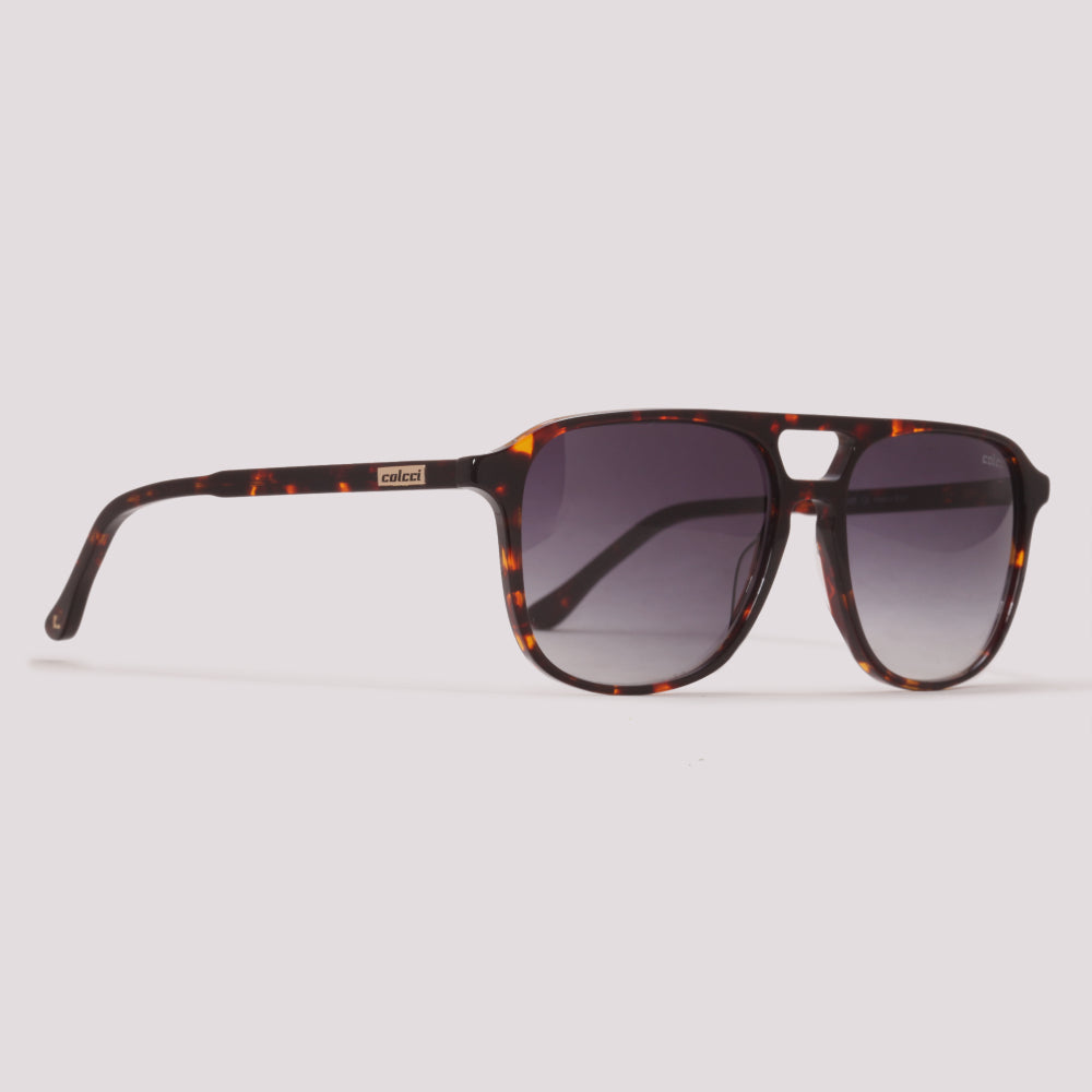 Colcci Hunter Marrom Mesclado Preto Degradê - Sol - 57 mm