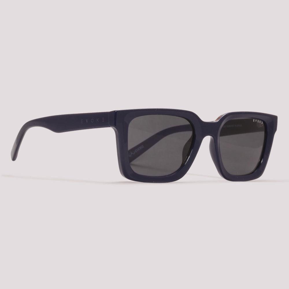 Evoke For You DS108 D01 Azul Brilho Preto - Sol - 53 mm