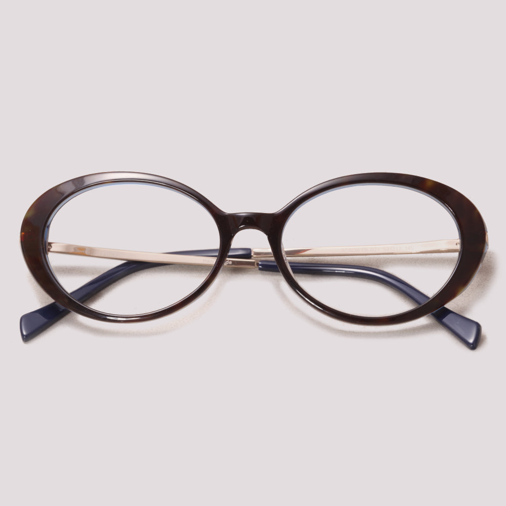 Hickmann Acacia 15 D21 Marrom Mesclado e Azul - Grau - 53 mm