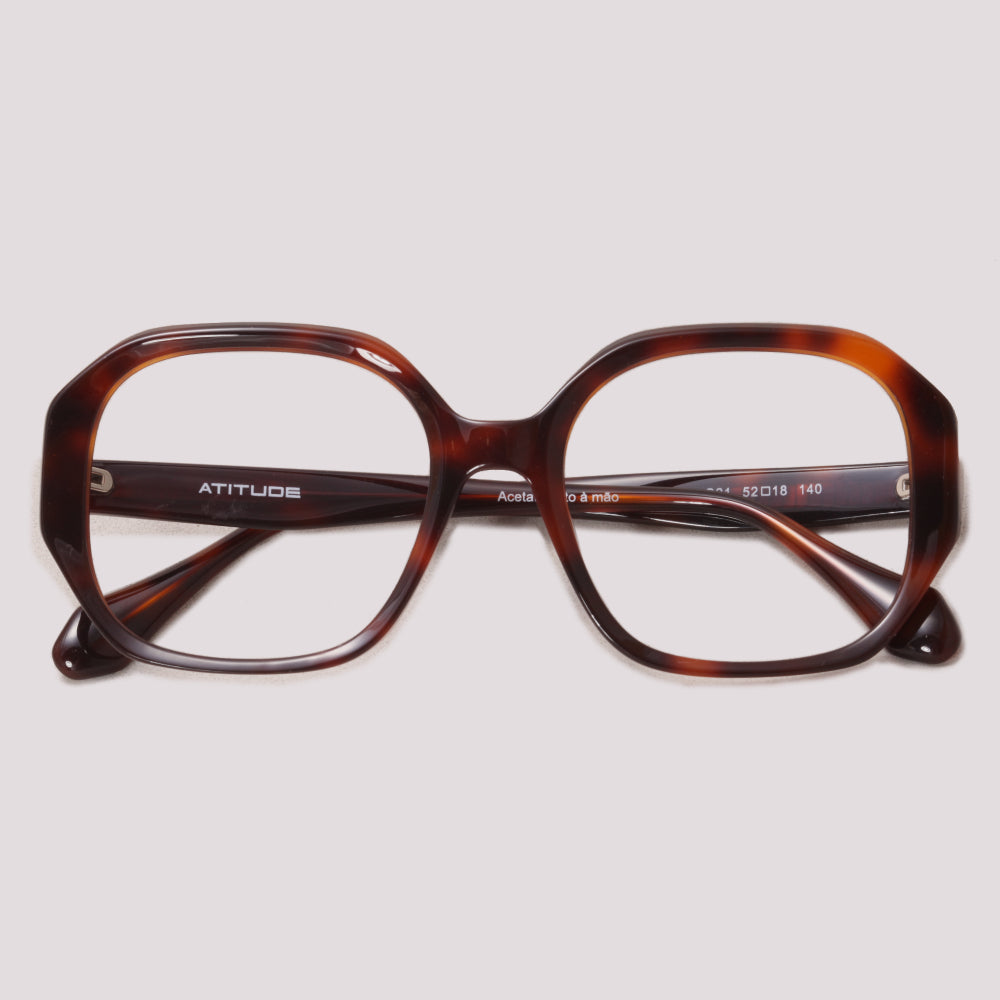 Atitude AT7276 G21 Marrom Mesclado Brilho - Grau - 52 mm