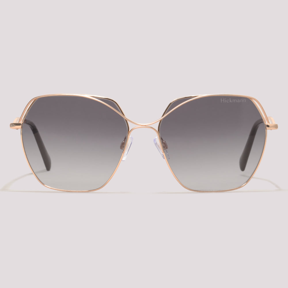Hickmann Azaleia 11 04A Dourado Brilho Preto Degradê - Sol - 58 mm
