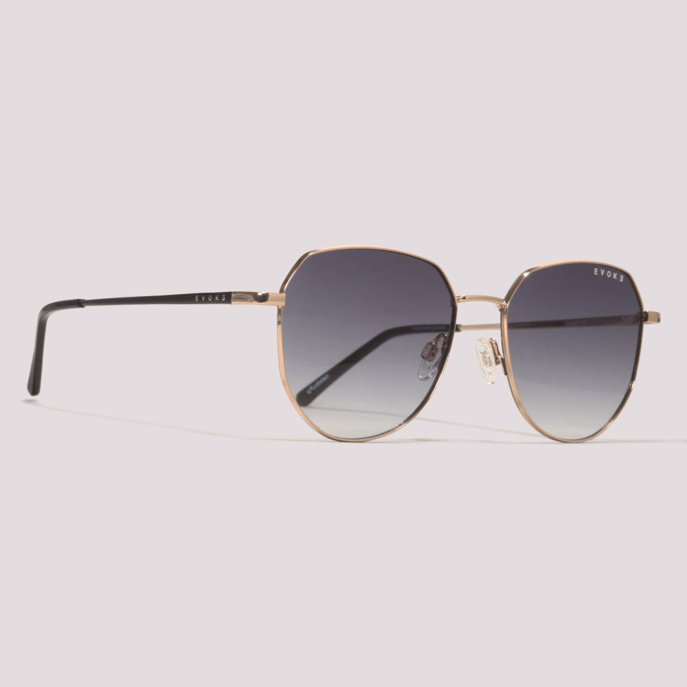 Evoke EVK RX12S 04A Dourado Brilho Preto Degradê - Sol - 54 mm