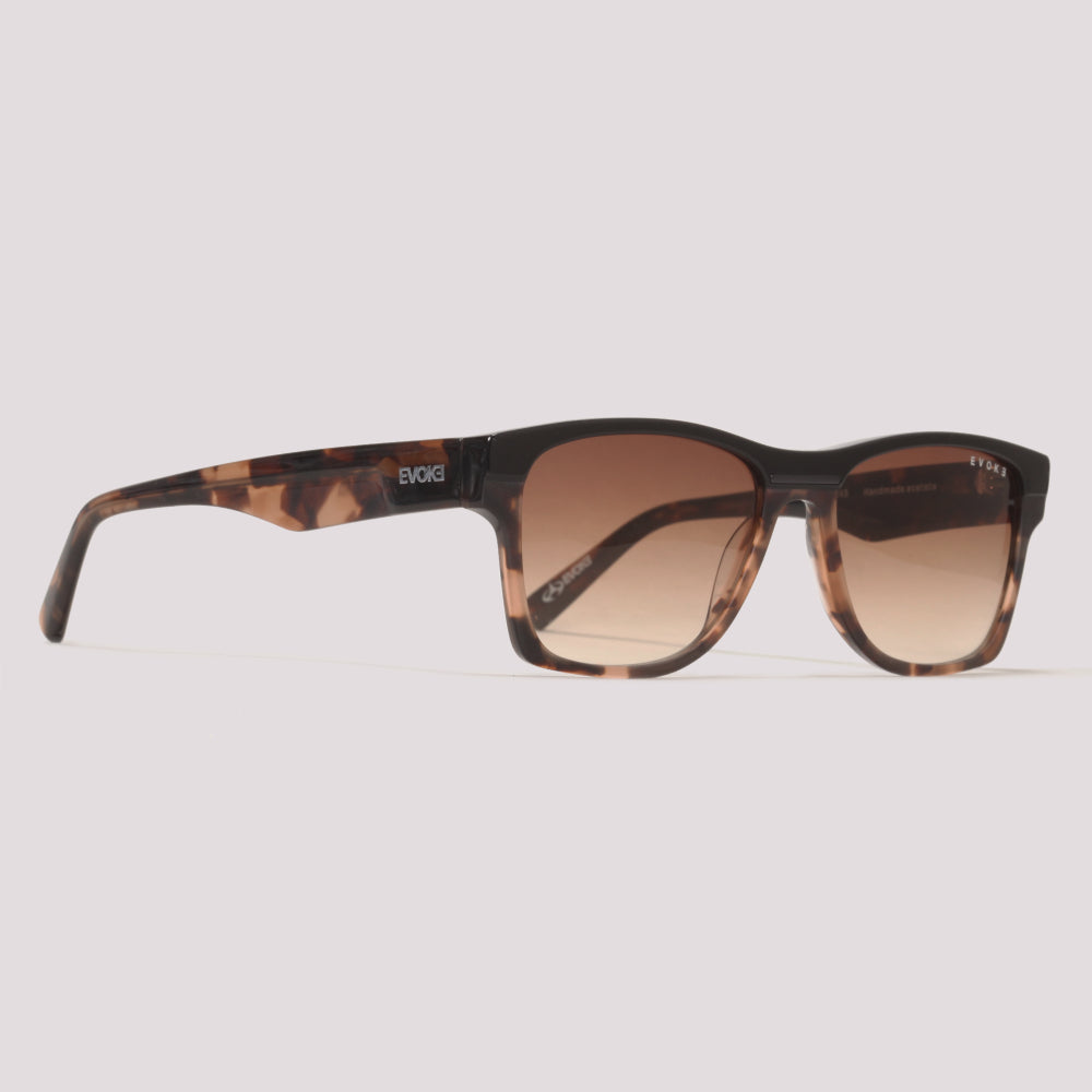 Evoke EVK RX72S A02 Preto Marrom Mesclado Brilho Marrom Degradê - Sol - 55 mm
