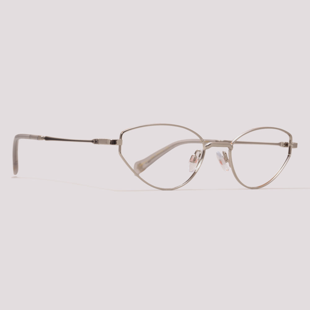 Hickmann Hibisco 1 03A Prata Brilho - Grau - 53 mm
