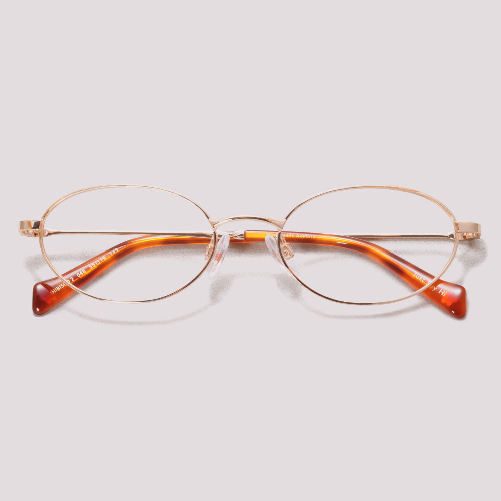 Hickmann Hibisco 2 04B Dourado Brilho - Grau - 54 mm