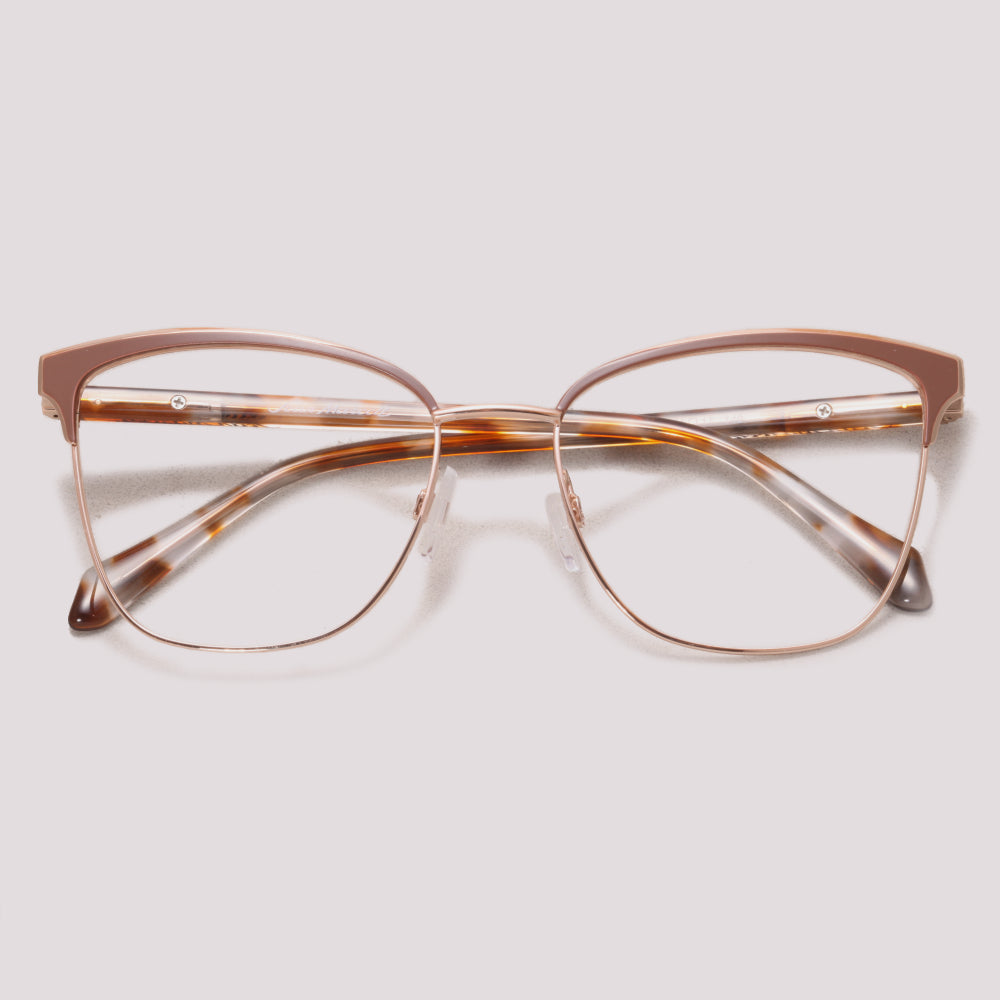Jean Marcell JM1070 01A Dourado e Marrom - Grau - 54 mm