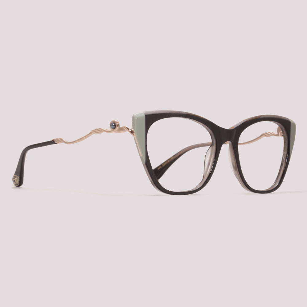 Ana Hickmann Mari 14 G02 Marrom e Dourado - Grau - 51 mm