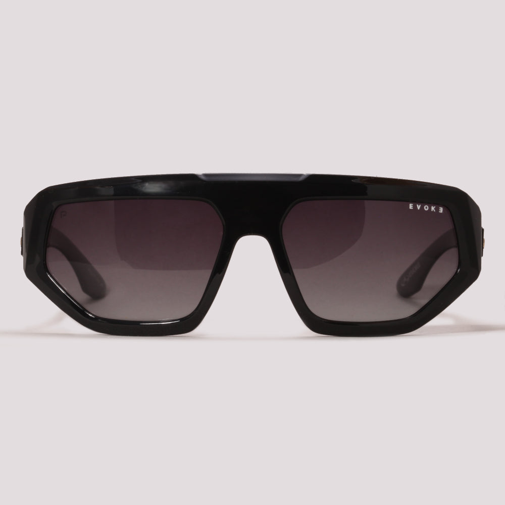 Evoke Flat Diamond A01P Preto Brilho Preto Degradê Polarizado - Sol - 60 mm