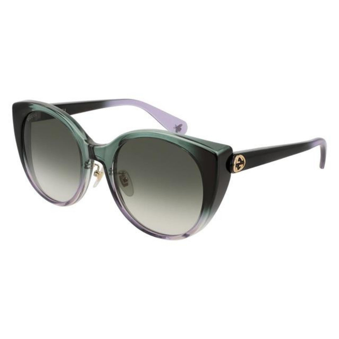 Gucci GG0369S 006 Verde e Lilás Degradê Verde Degradê - Sol - 54 mm
