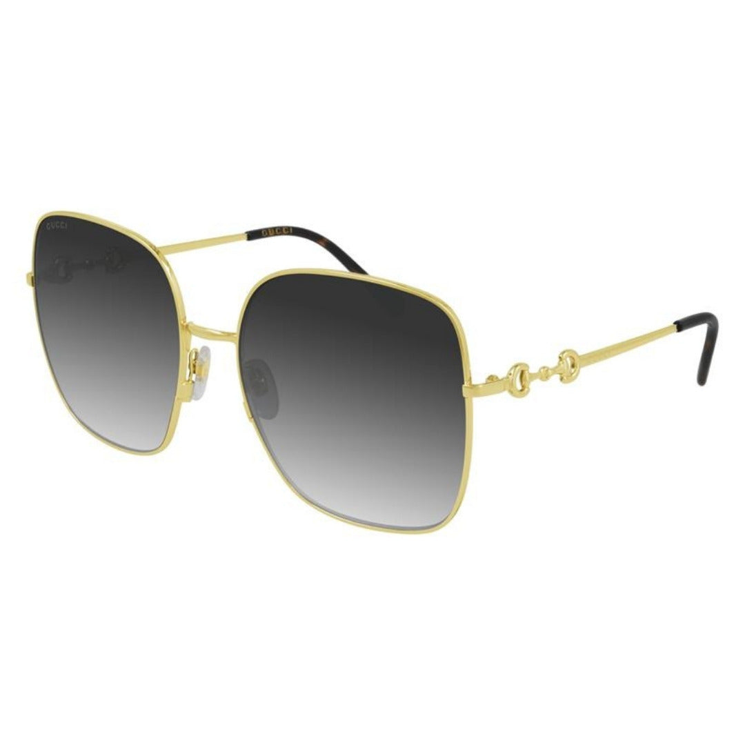 Gucci GG0879S 001 Dourado Brilho Verde Degradê - Sol - 61 mm