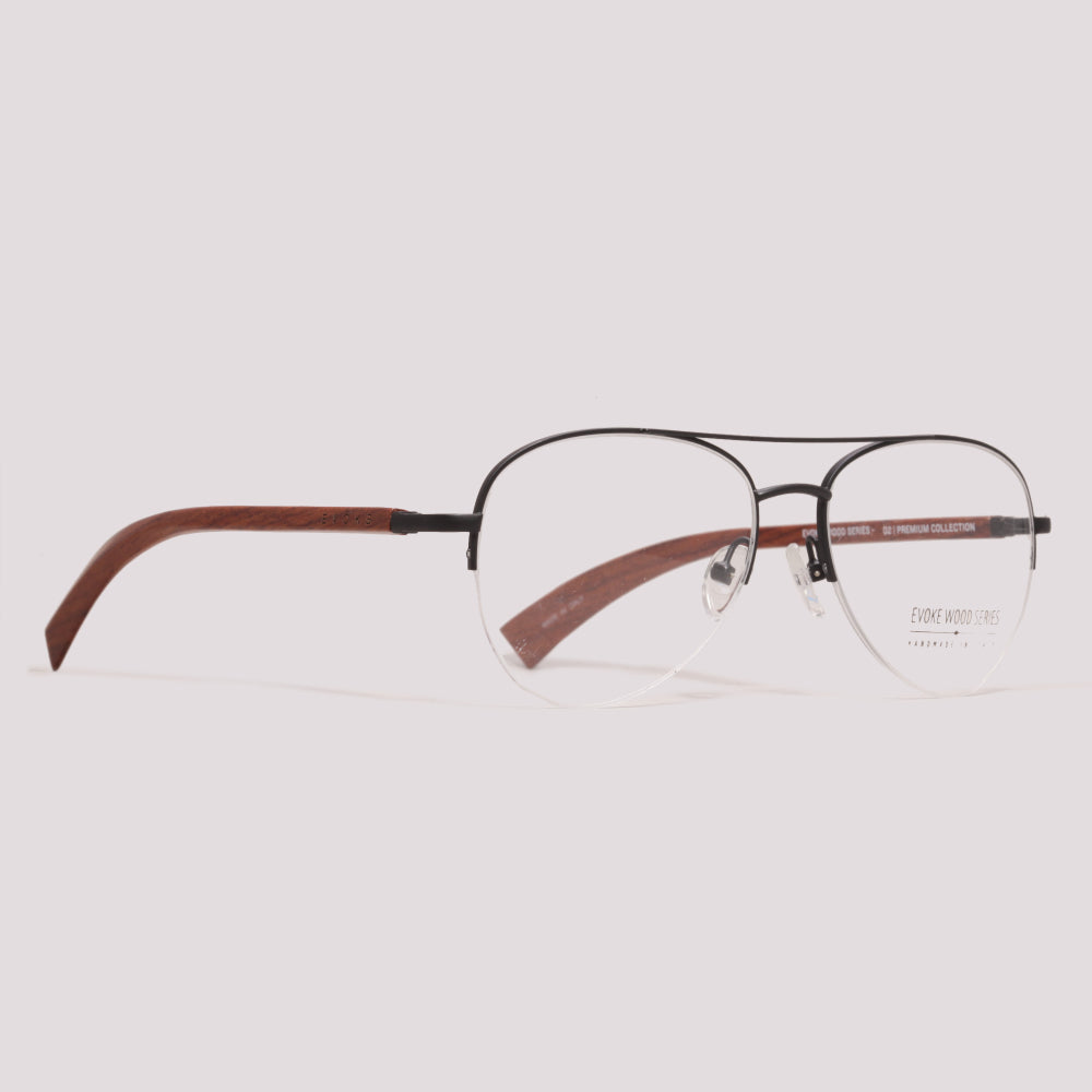 Evoke Wood Series 02 Premium Collection 01A Black Matte - Grau