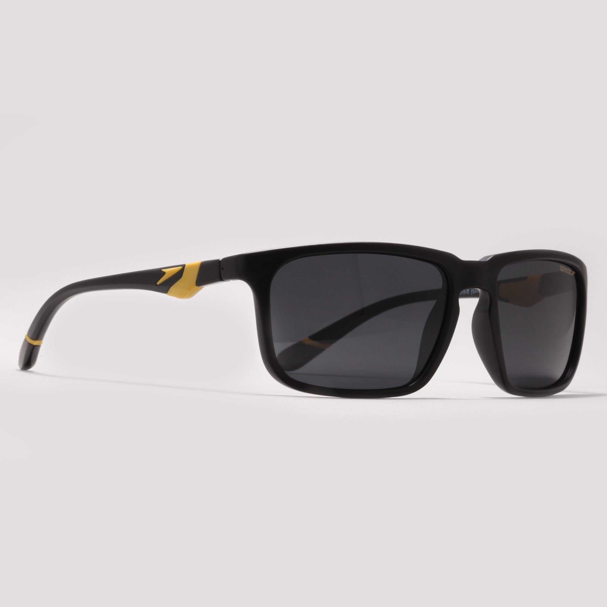 Speedo Base Jump A02 - Preto e Amarelo Fosco/ Preto Polarizado - Sol - 56 mm