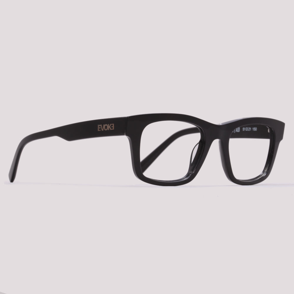 Óculos de Grau Evoke Uprise II A01 Black Shine - 51 mm