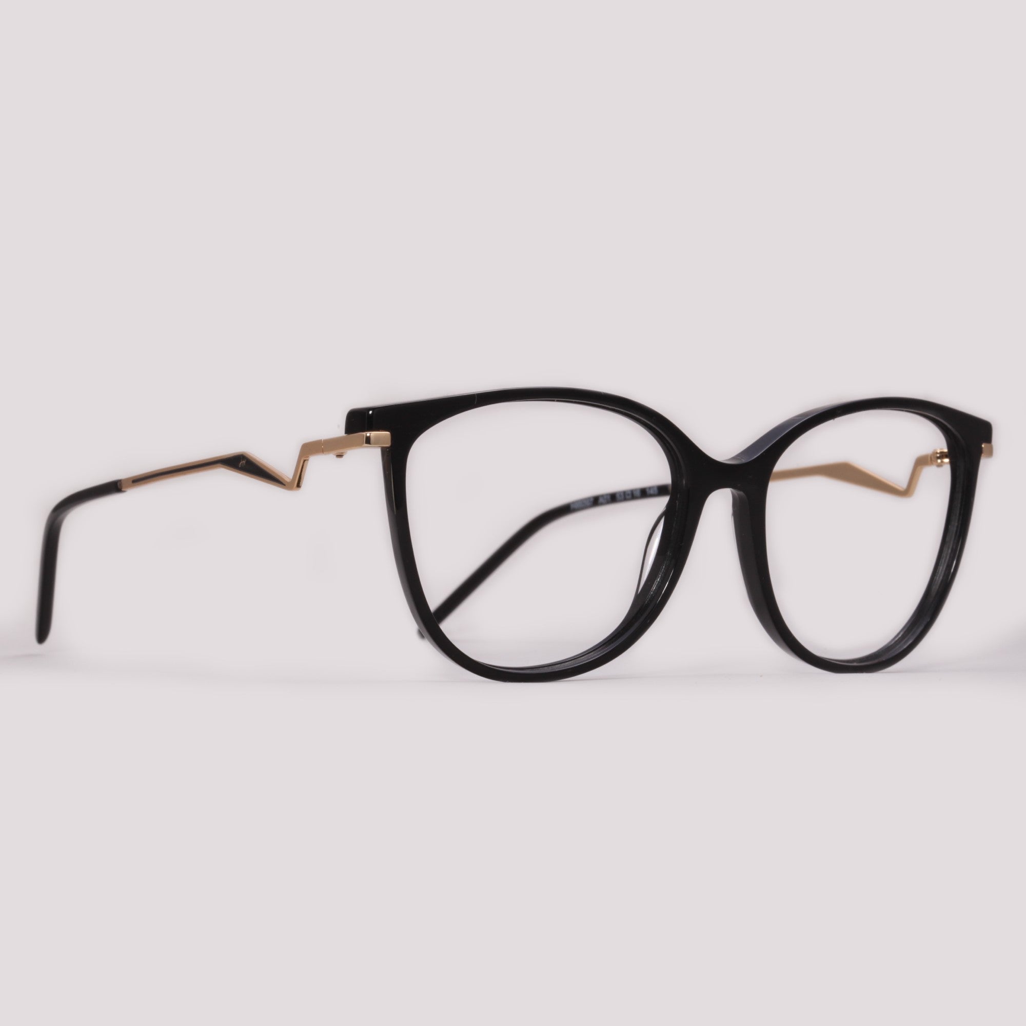 Hickmann HI6097 A01 Preto E Dourado Brilho - Grau - 53 mm