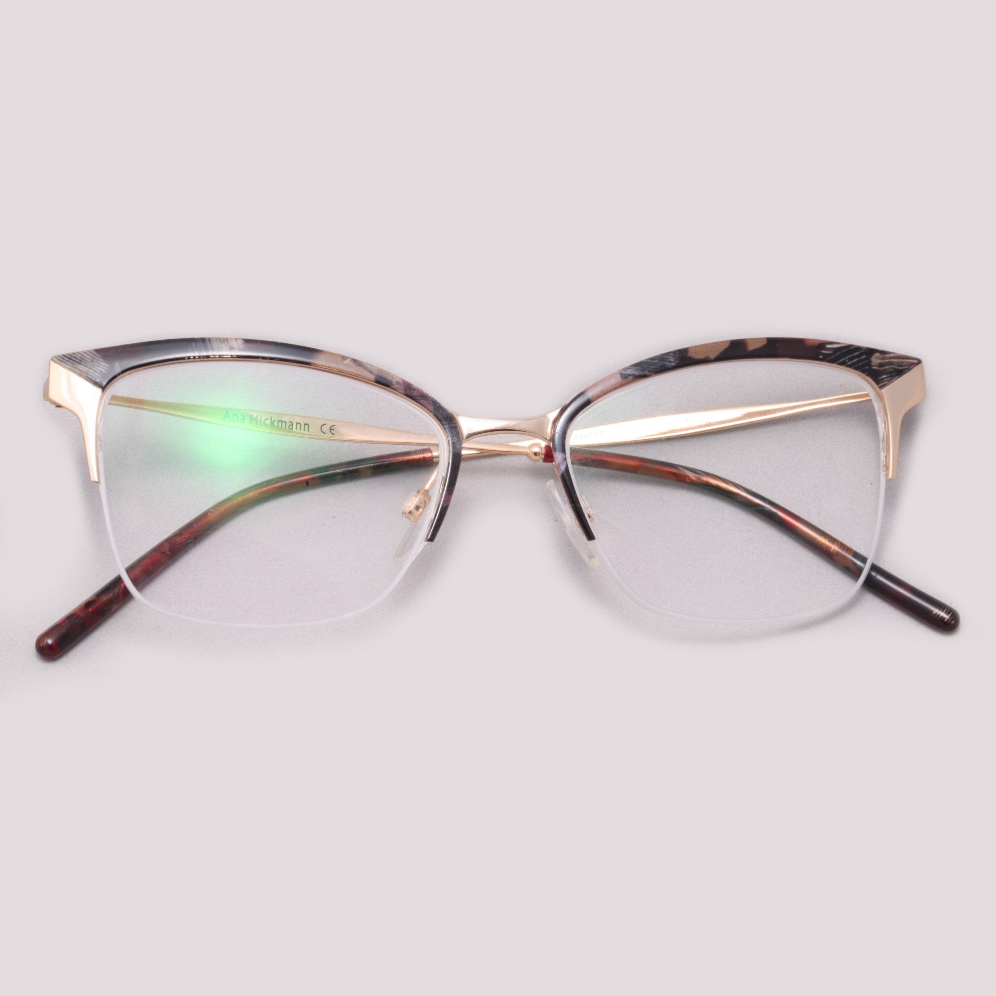 Ana Hickmann AH1353 04C Marrom Mesclado e Dourado Brilho - Grau - 52 mm