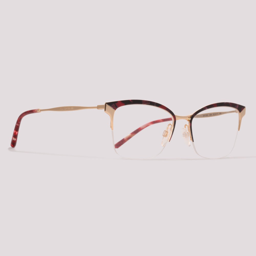 Ana Hickmann AH1353 04A Dourado e Vermelho Brilho - Grau - 52 mm