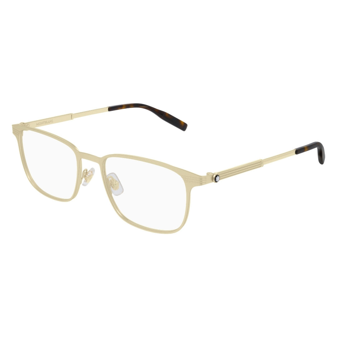 Montblanc MB0094O 002 Dourado Fosco - Grau - 54 mm
