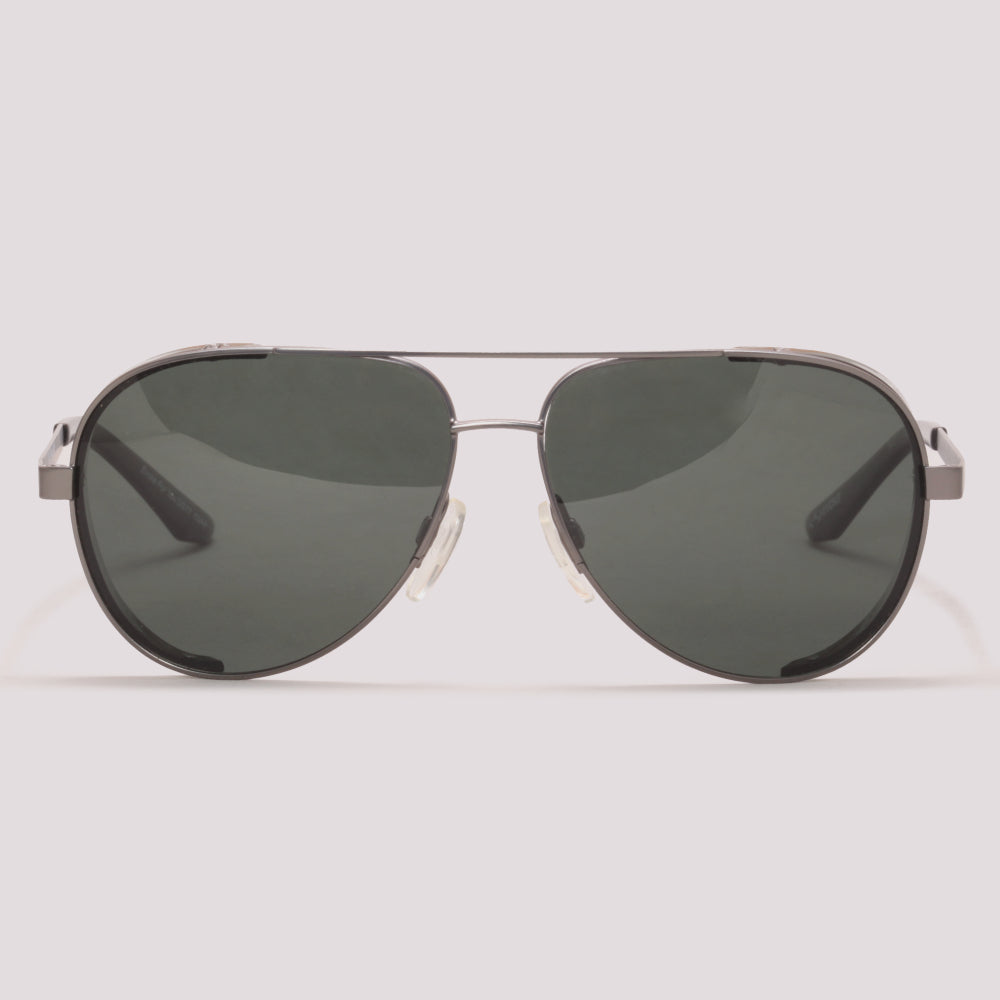 Evoke For You Ds17 02AP Prata Fosco Verde G15 Polarizado - Sol - 59 mm