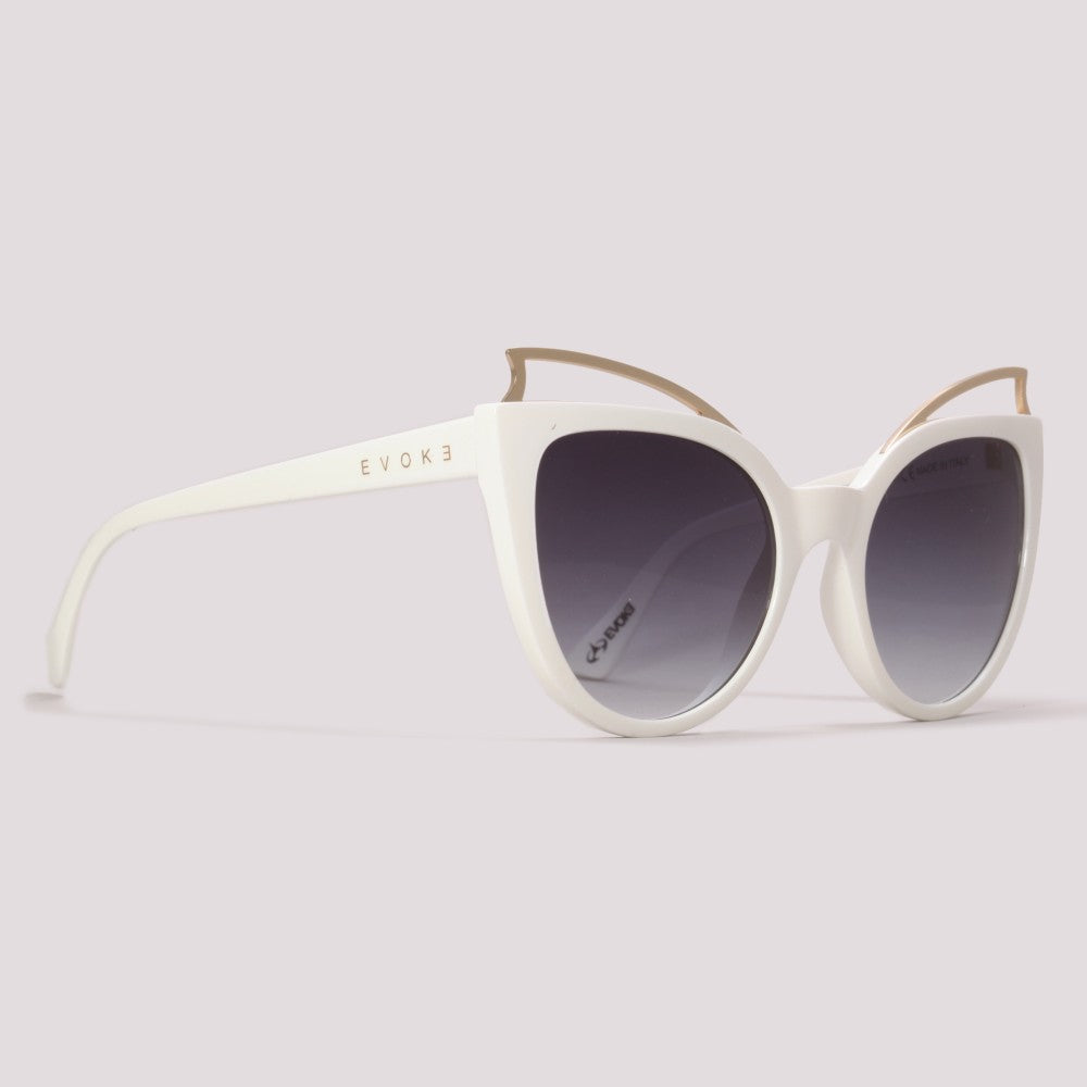 Óculos de Sol Evoke Penelope B01 White Shine / Gray Gradient Unico - Lente 5,6 cm