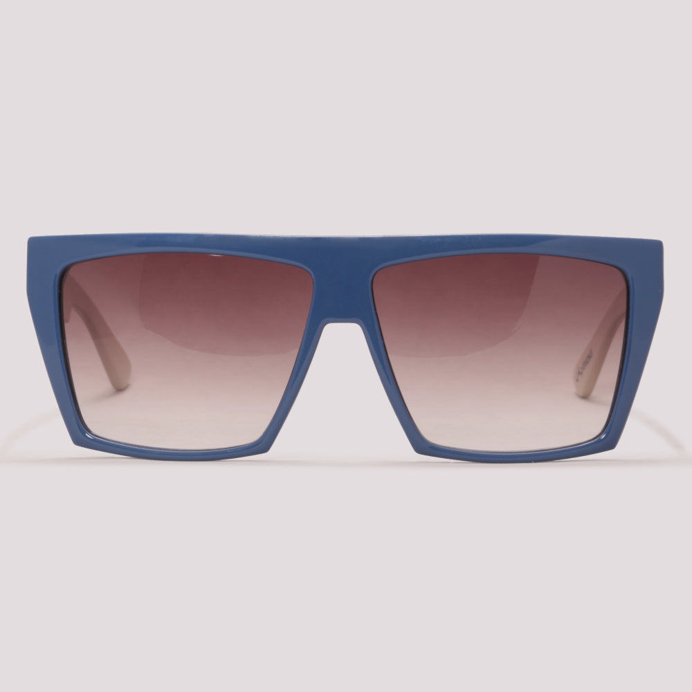 Evoke EVK 15 D01 Azul e Bege Fosco Marrom Degradê - Sol - 56 mm