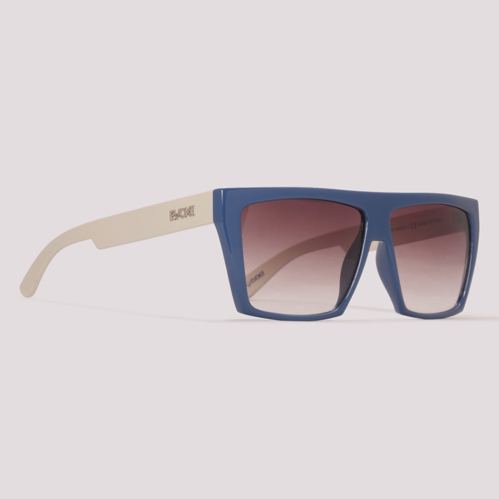 Evoke EVK 15 D01 Azul e Bege Fosco Marrom Degradê - Sol - 56 mm