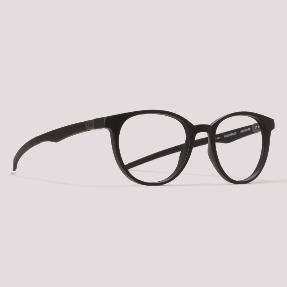 HB Duotech 0253 Clip On Preto Fosco Cinza Polarizado - Grau - 49 mm