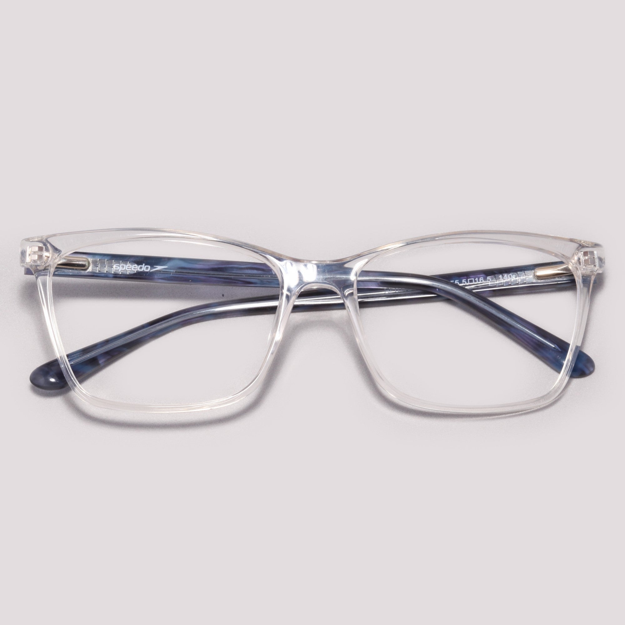 Speedo SP6112WI T03 - Transparente e Azul Mesclado Brilho - Grau - 55 mm