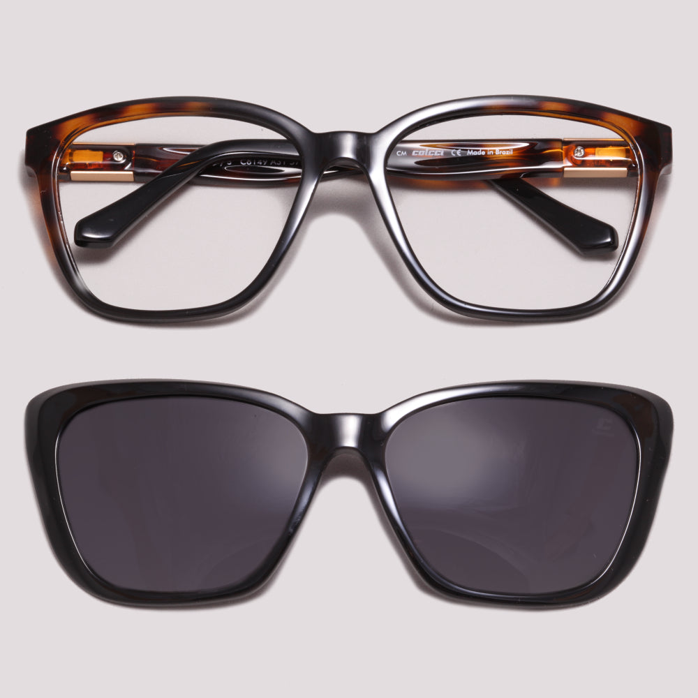 Colcci Bandy 3 Clip On Marrom Mesclado Preto Degradê Grau - 57 mm