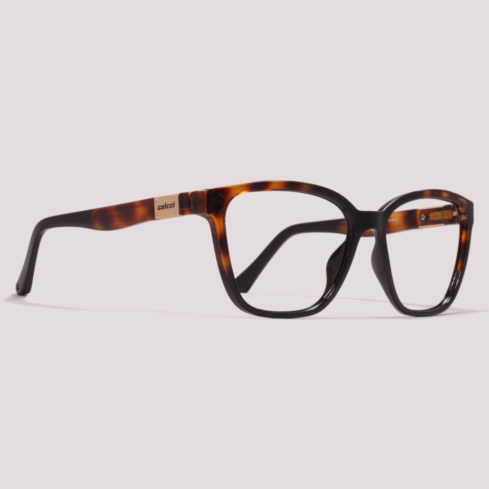 Colcci Bandy 3 Clip On Marrom Mesclado Preto Degradê Grau - 57 mm