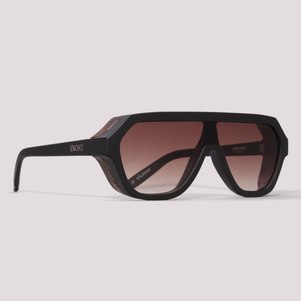 Evoke Avalanche Dive WD01 Black Matte Radica Gun / Brown Gradient - Lente 13 cm