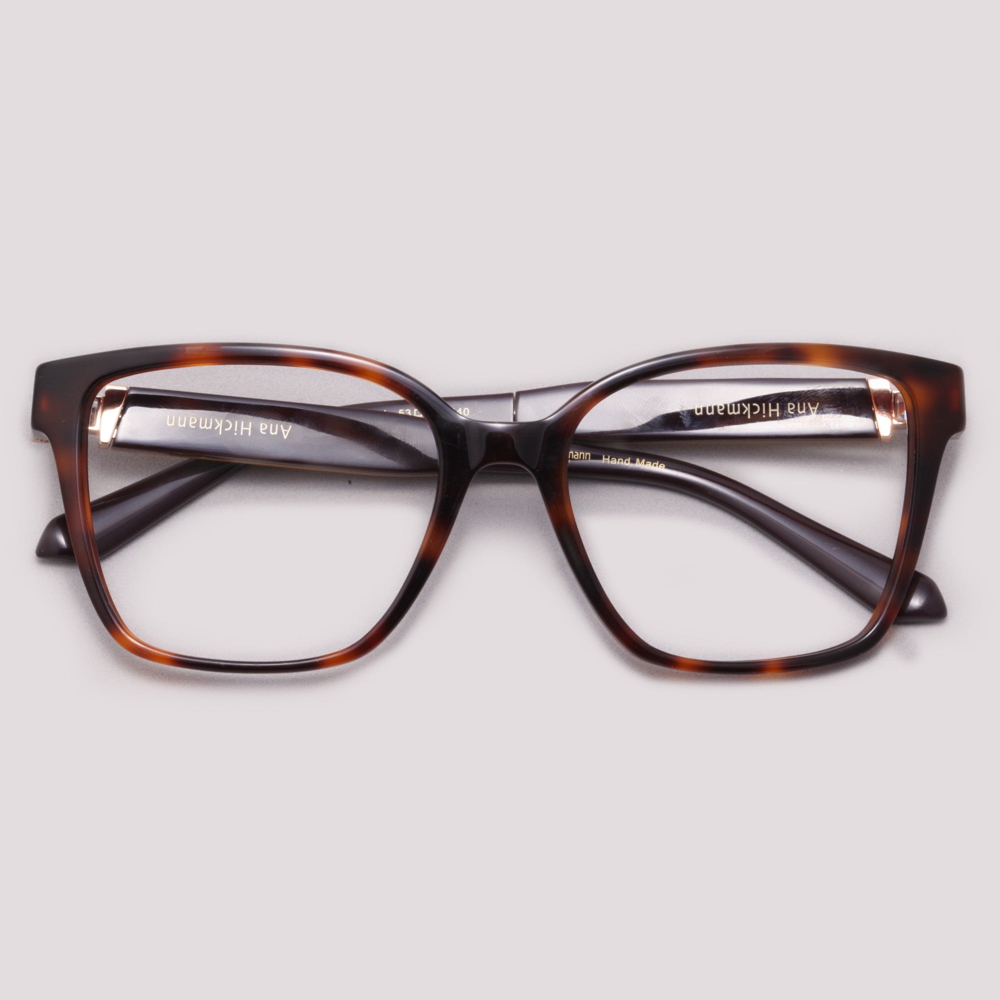 Ana Hickmann 20 Anos AH60050 G01 Turtle Haste Dupla - Grau - 53 mm