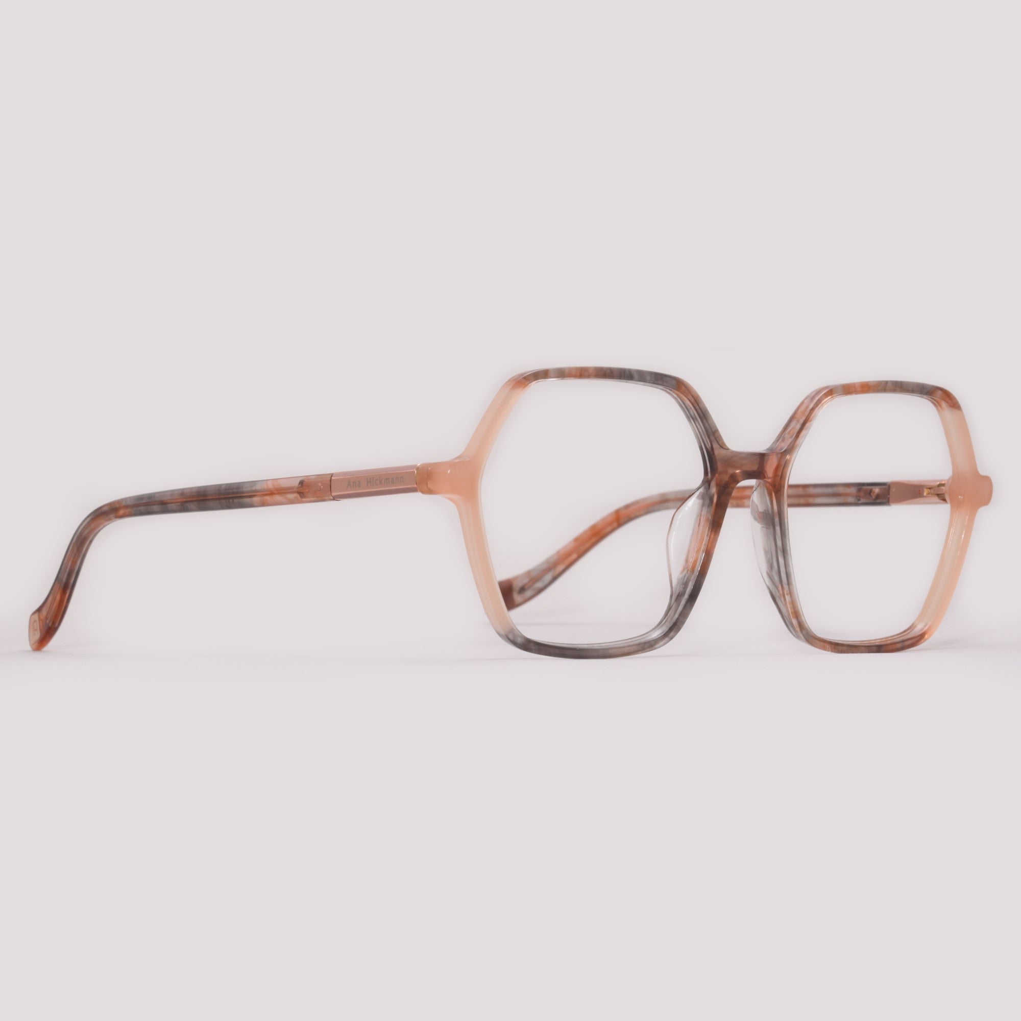Ana Hickmann 20 Anos AH60009 G22 Nude Mesclado - Grau - 52 mm