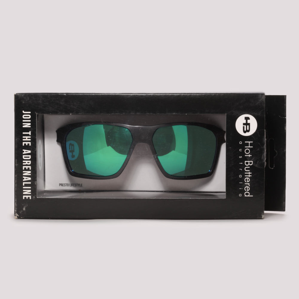 Clip On para Óculos de Grau HB Casual Presto Grafeno Verde Espelhado