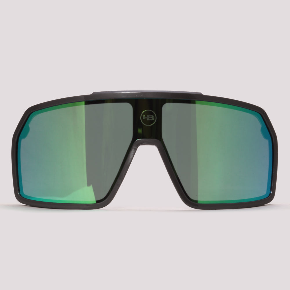 Clip On para Óculos de Grau HB Presto Grafeno Verde Espelhado